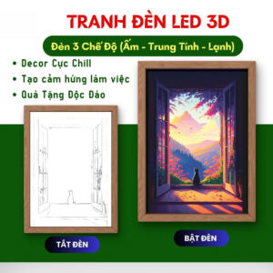 tranh đèn led phong cảnh