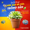 sen đá vừa trồng sẵn chậu đất nung