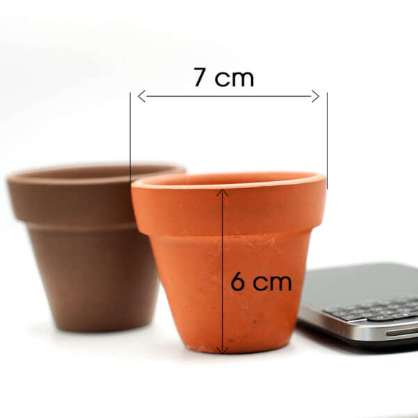 chậu đất nung 7x6cm