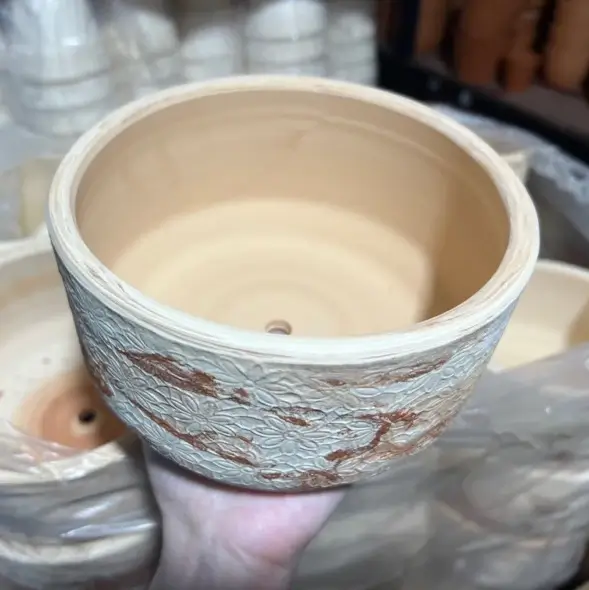 chau-dat-nung-chu-loang-17x9cm-1 chậu đất nung trụ loang