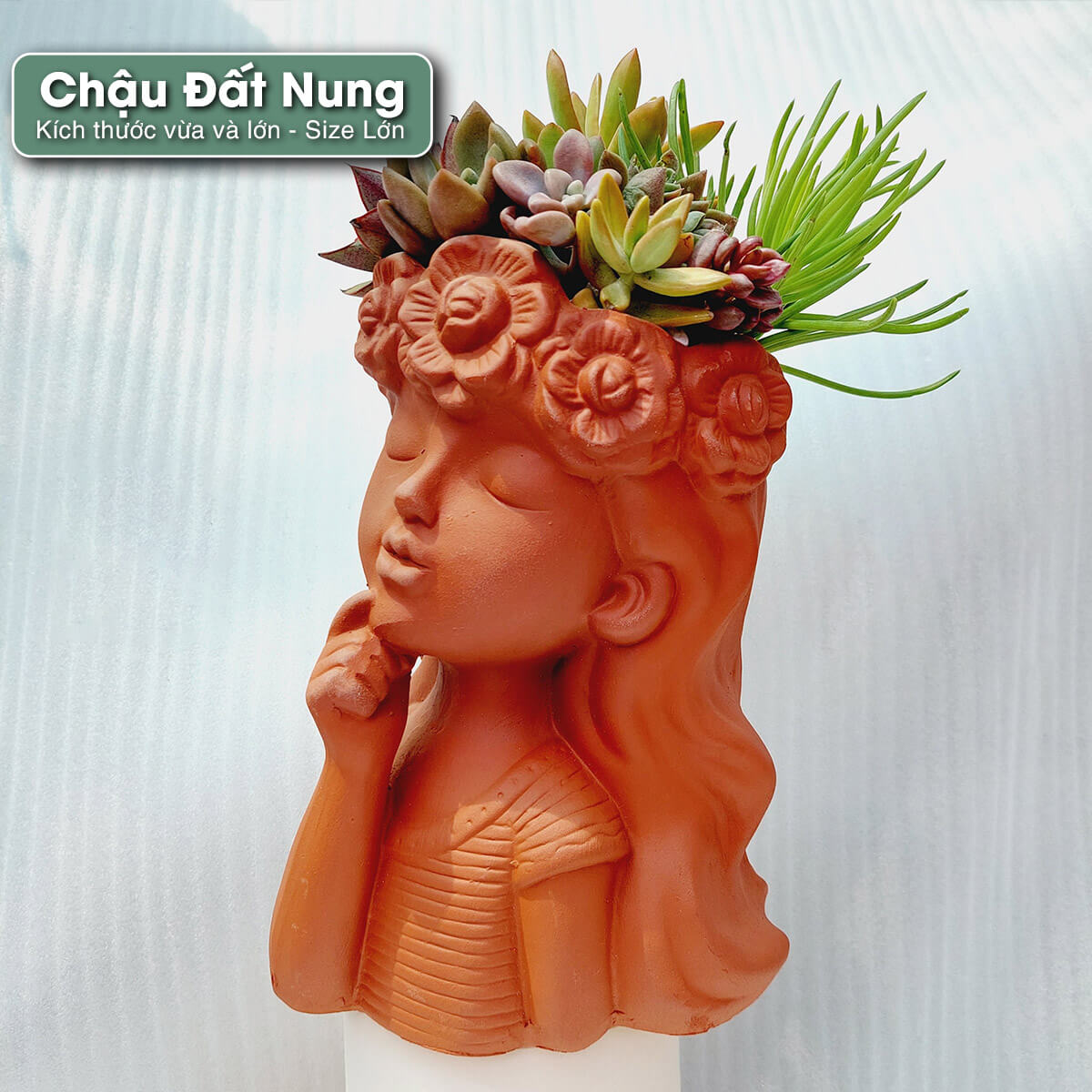 chau-dat-nung-hinh-co-gai-1 chậu đất nung hình cô gái