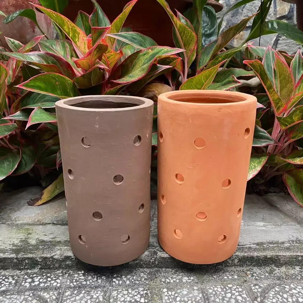 chau-dat-nung-tru-cao-1 chậu đất nung trụ cao